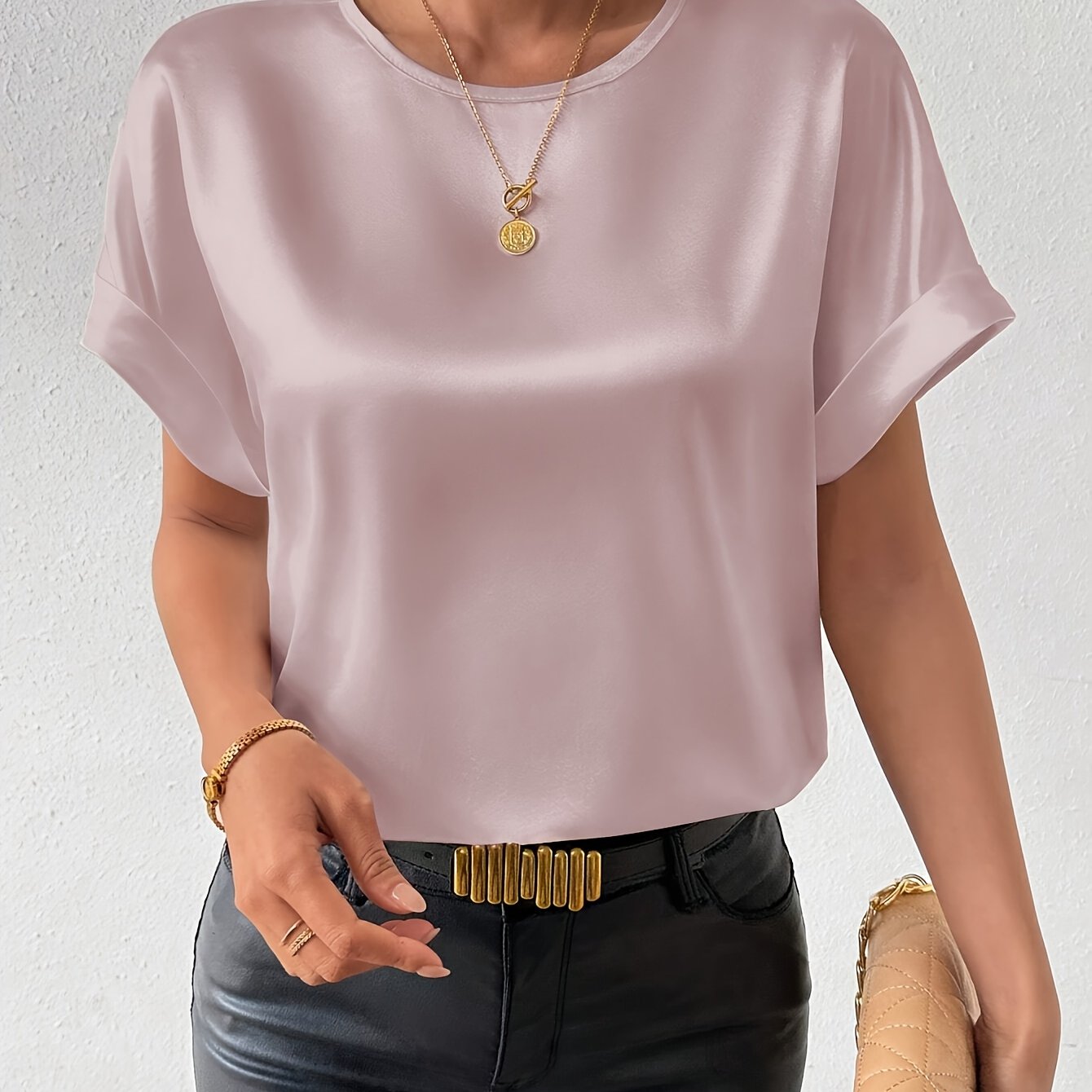 Cocoa Satin Tee