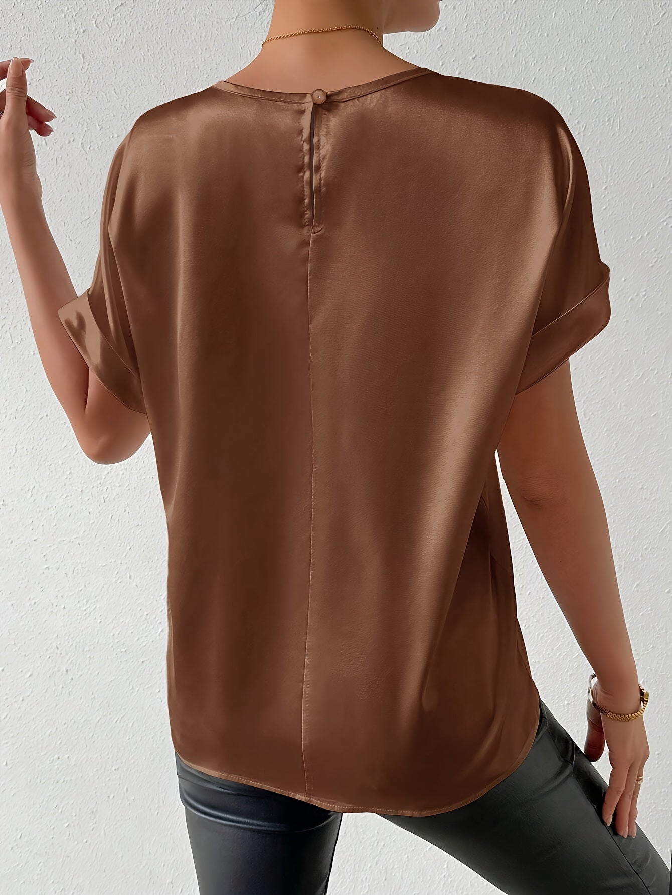 Cocoa Satin Tee