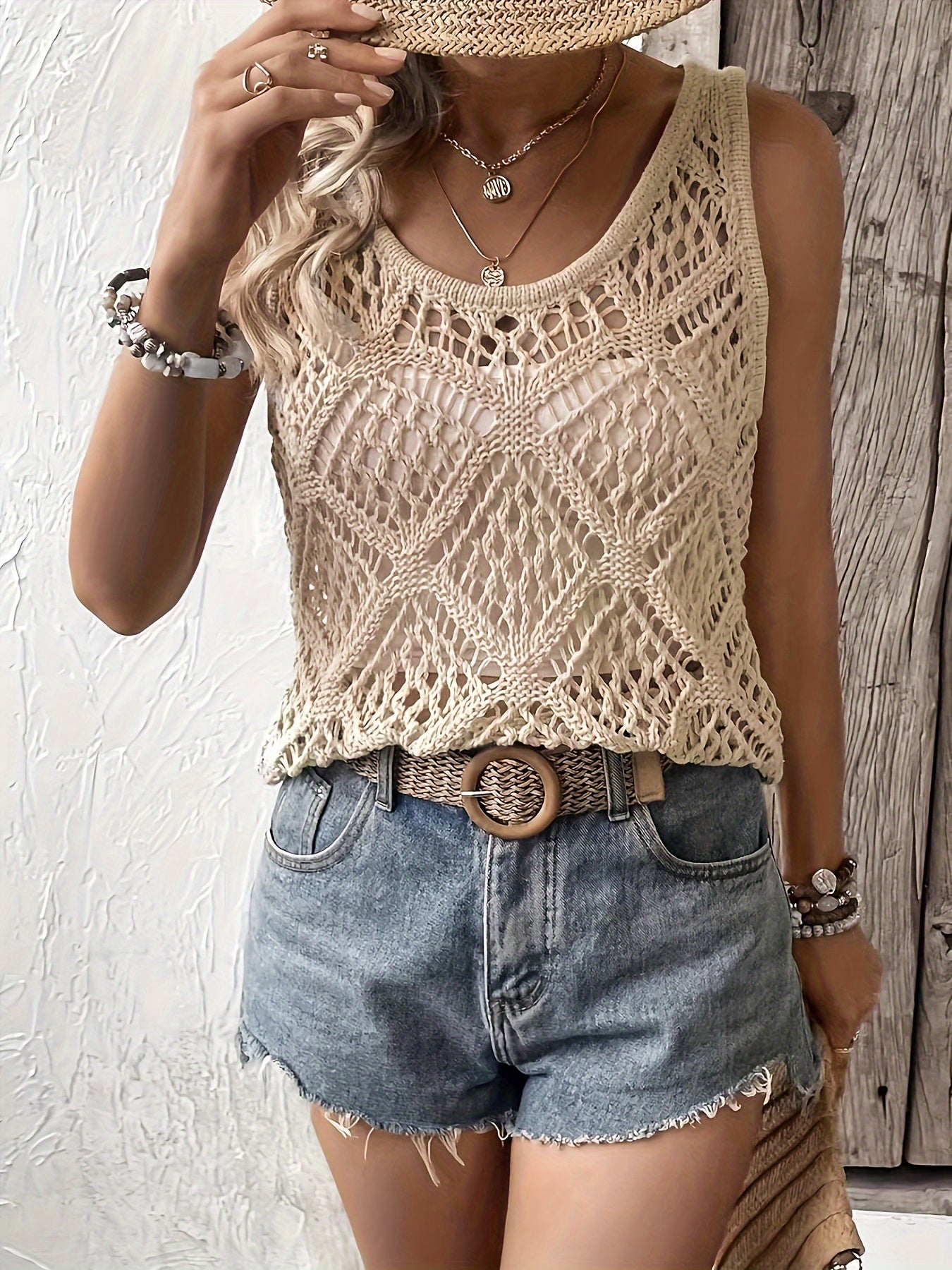 Lumachic Boho Knit Tank