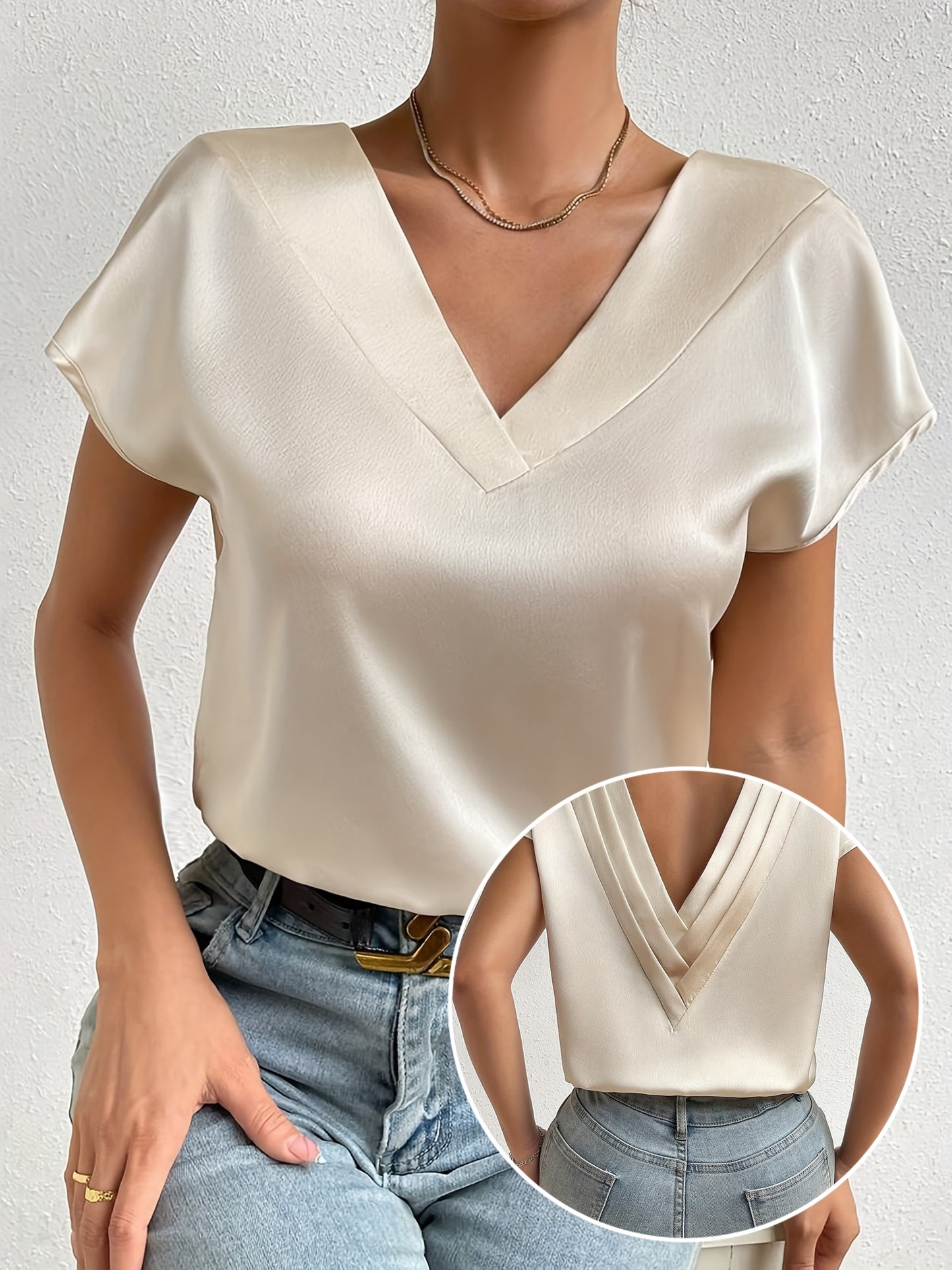 Champagne Drape Top