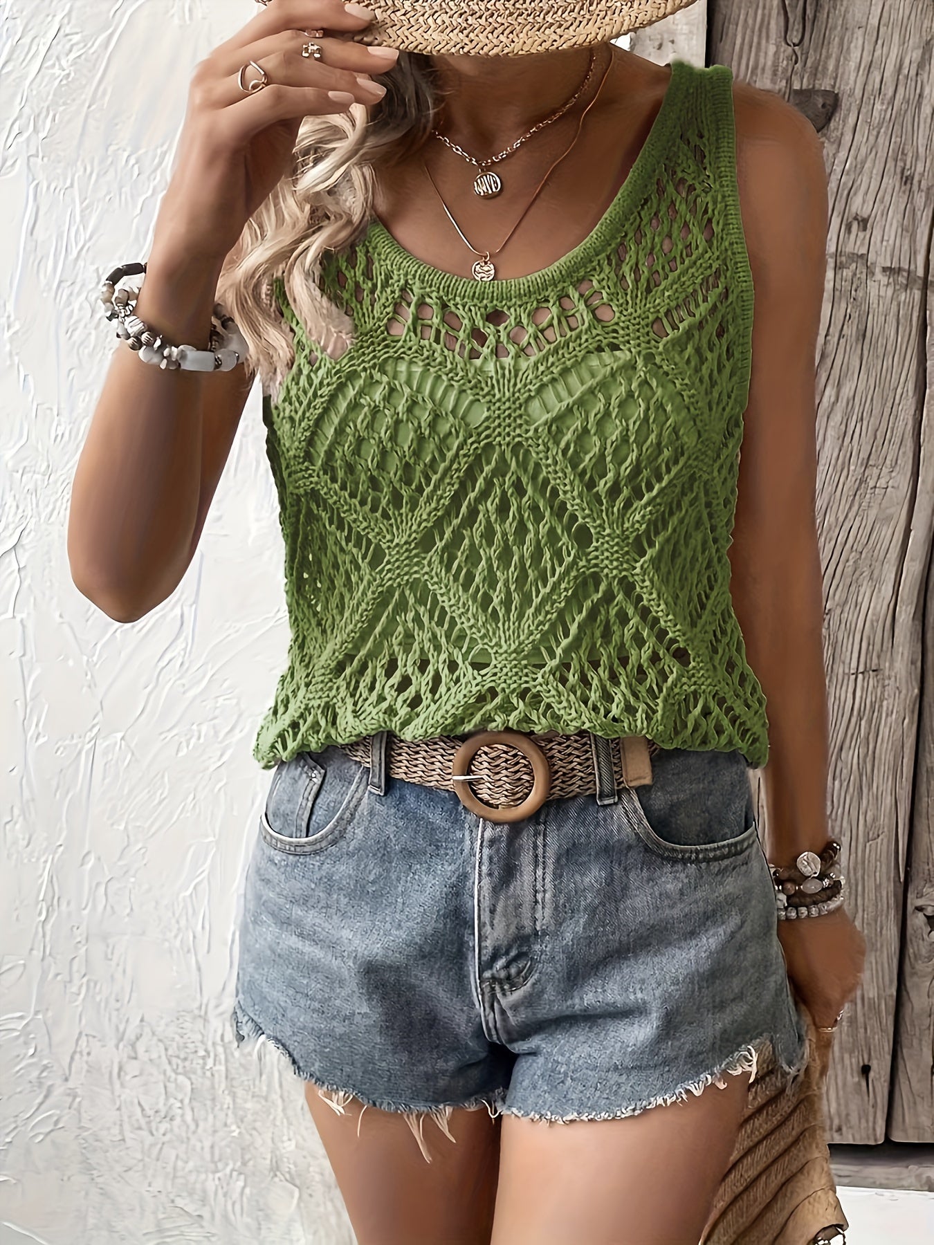 Lumachic Boho Knit Tank