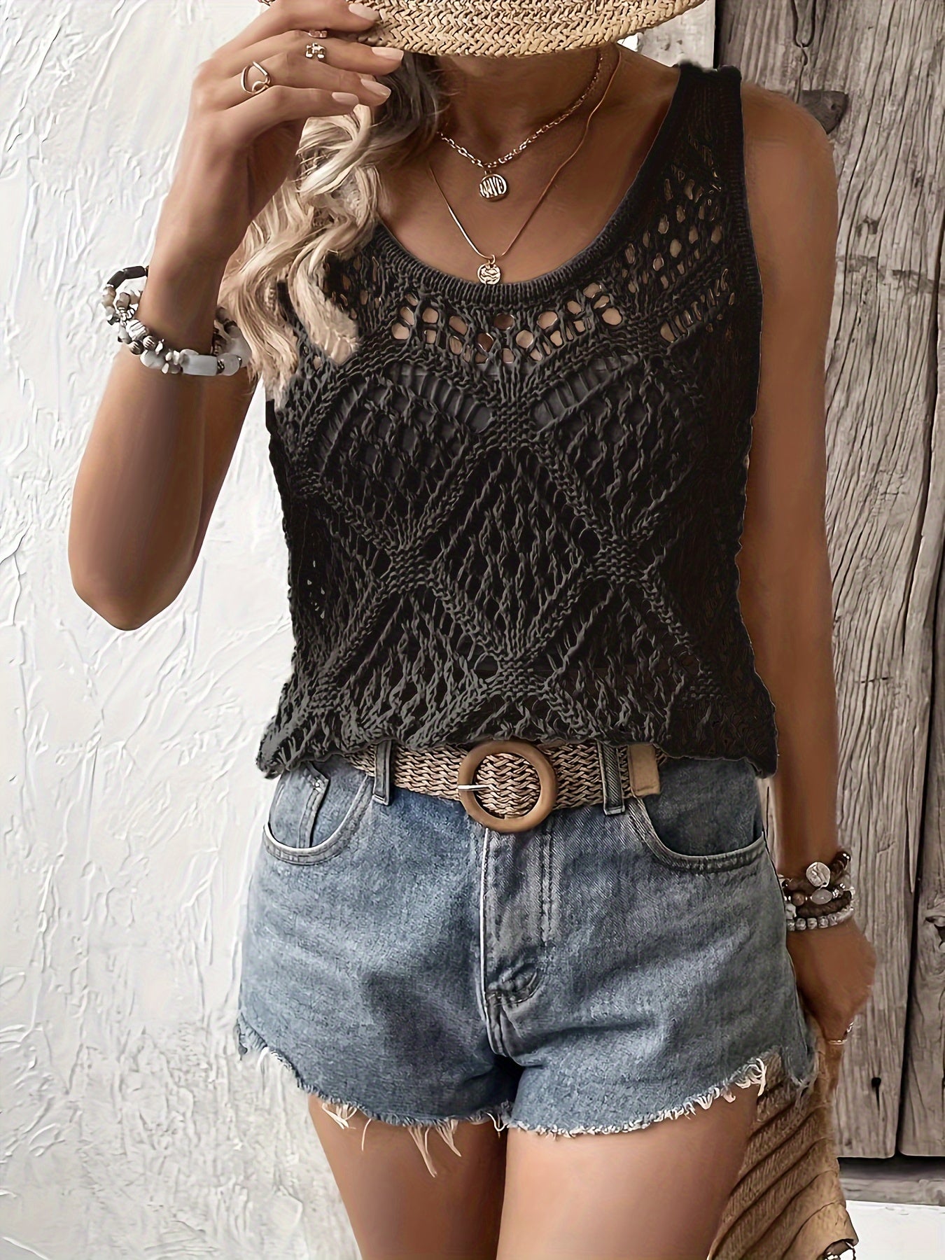 Lumachic Boho Knit Tank