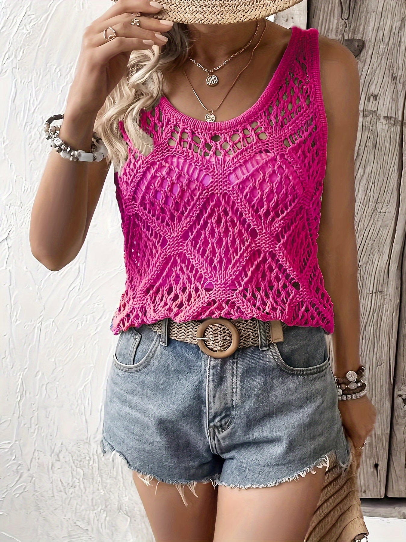 Lumachic Boho Knit Tank