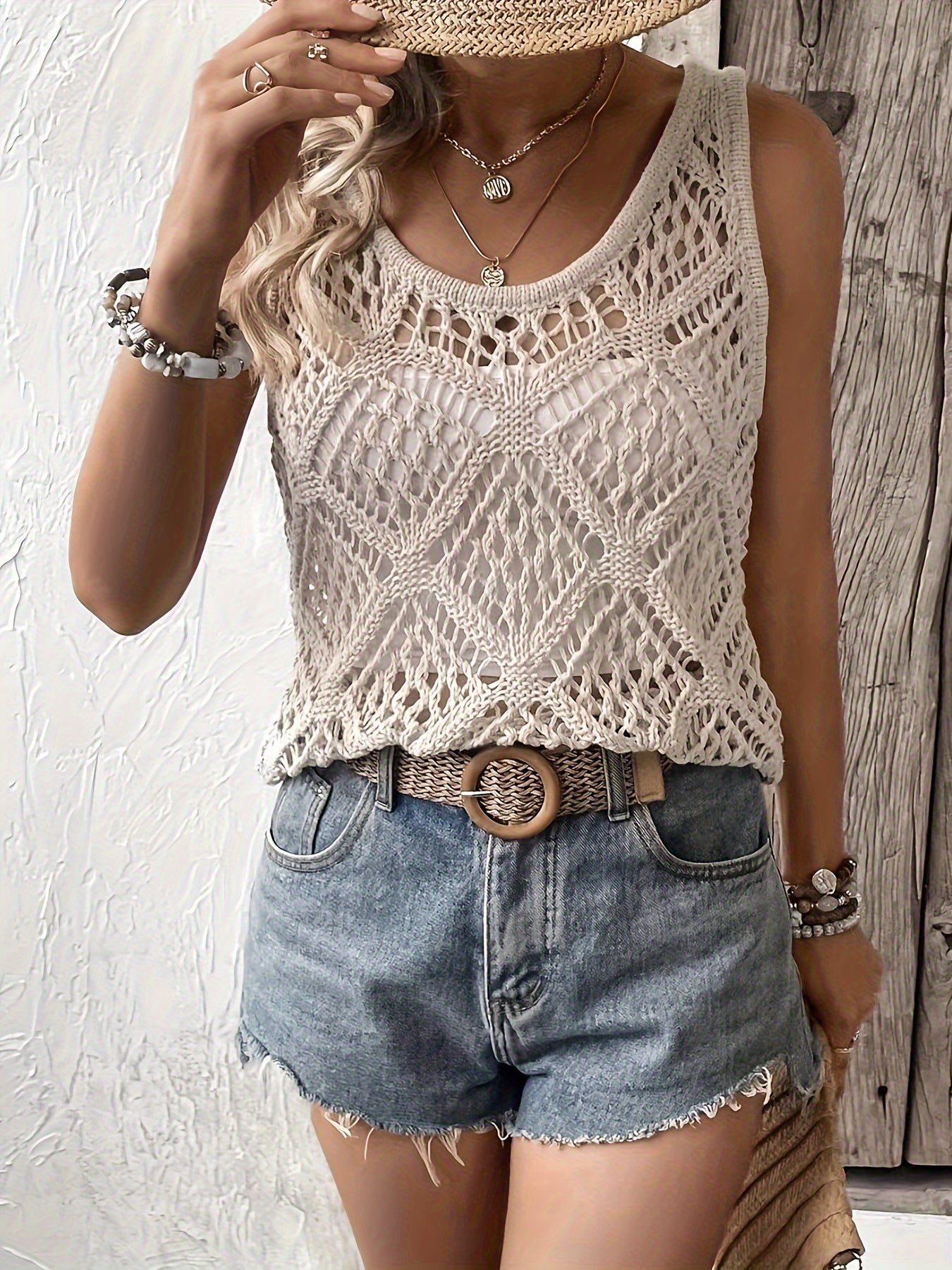 Lumachic Boho Knit Tank