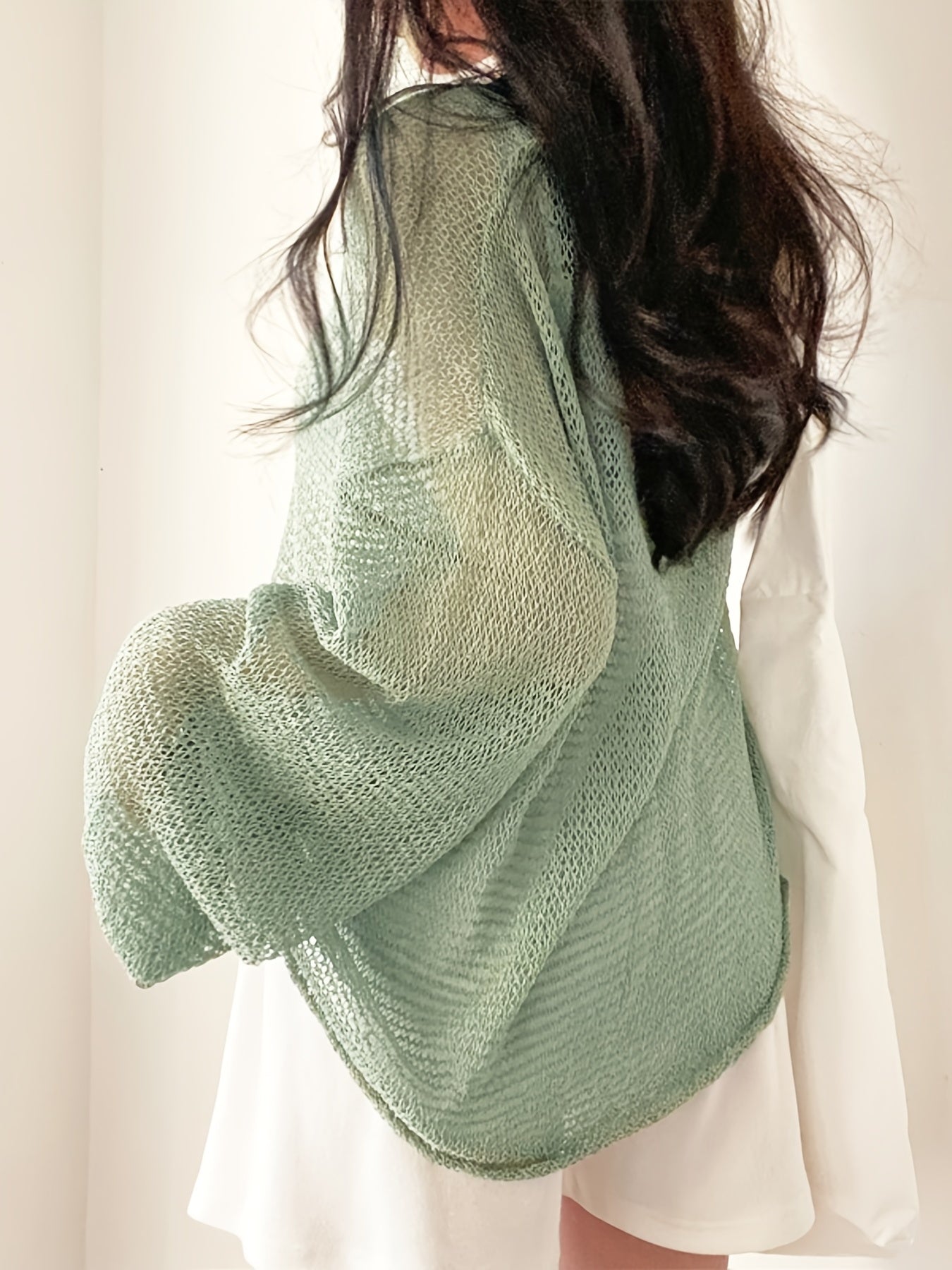 Whisperlight Mesh-Knit Pullover