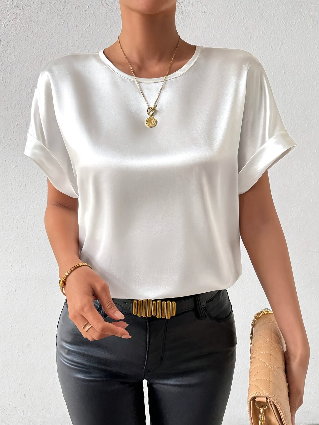 Cocoa Satin Tee