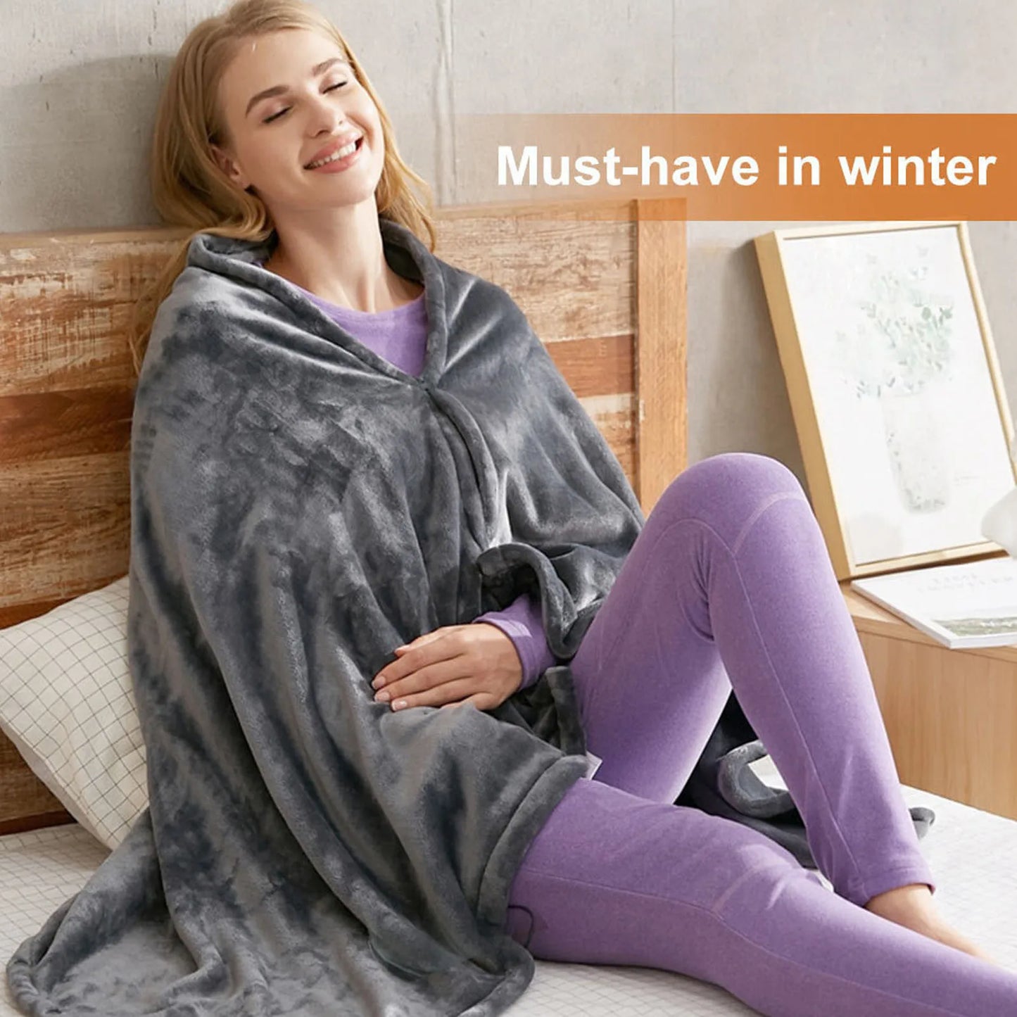 HeatWave Wearable USB Blanket Cape