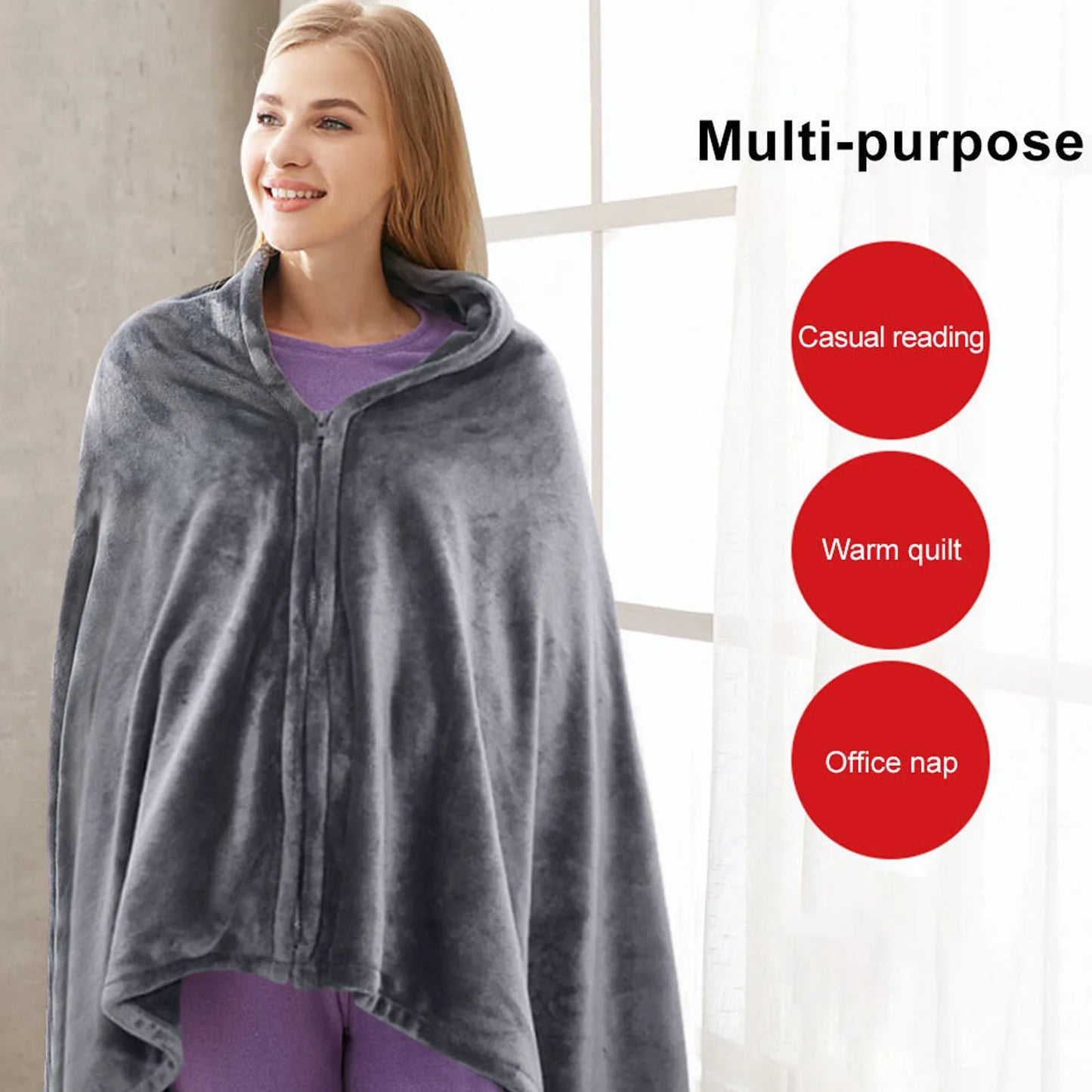 HeatWave Wearable USB Blanket Cape