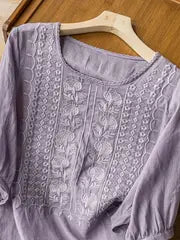 Luma Cotton-Linen Blouse