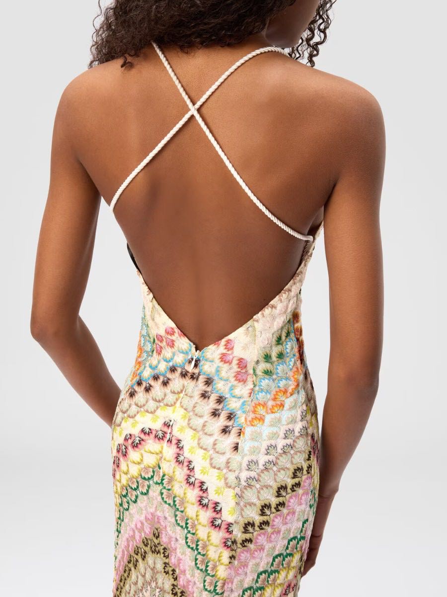 Santorini Crochet Dress