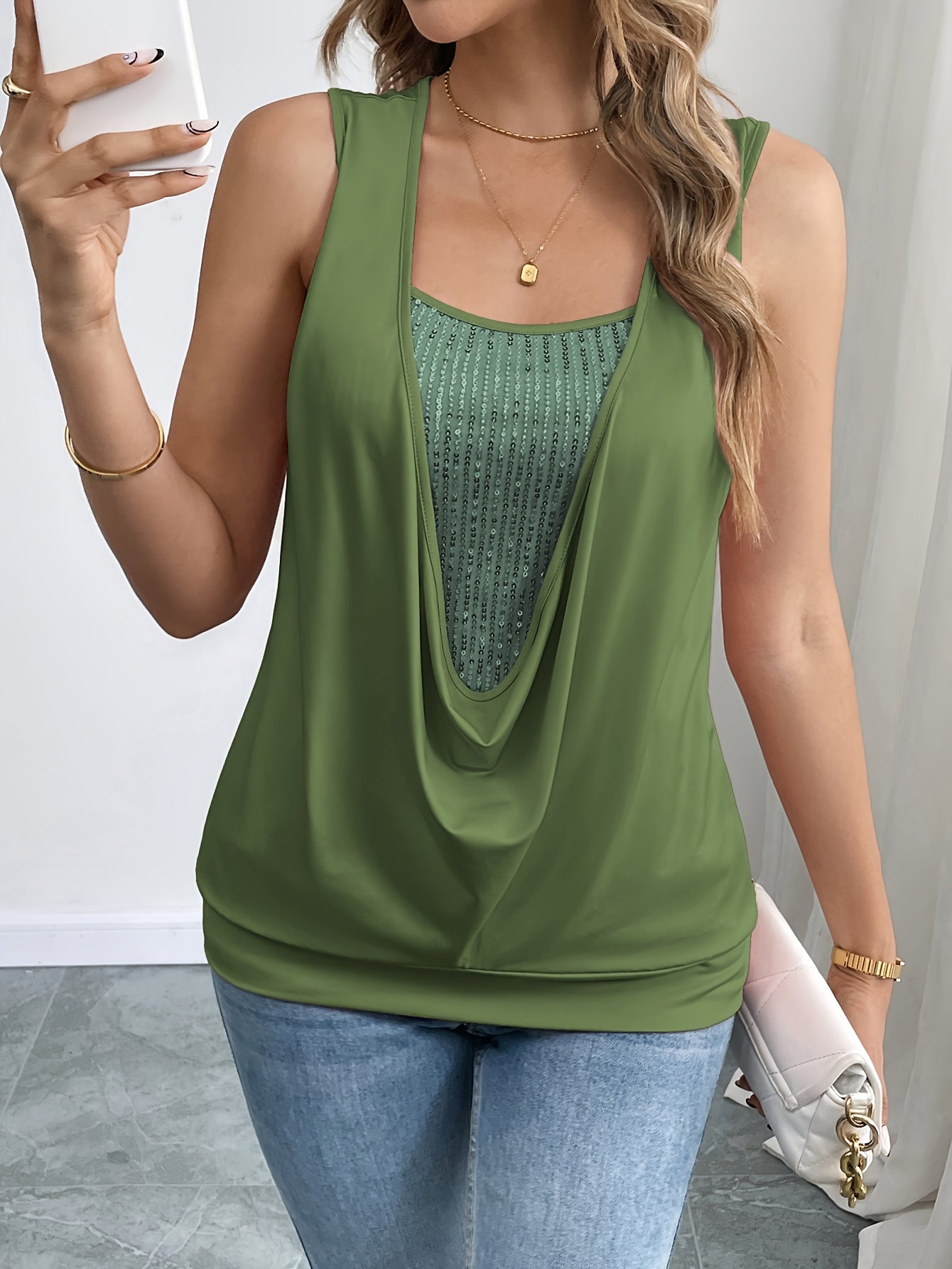 The Drape & Shine Tank