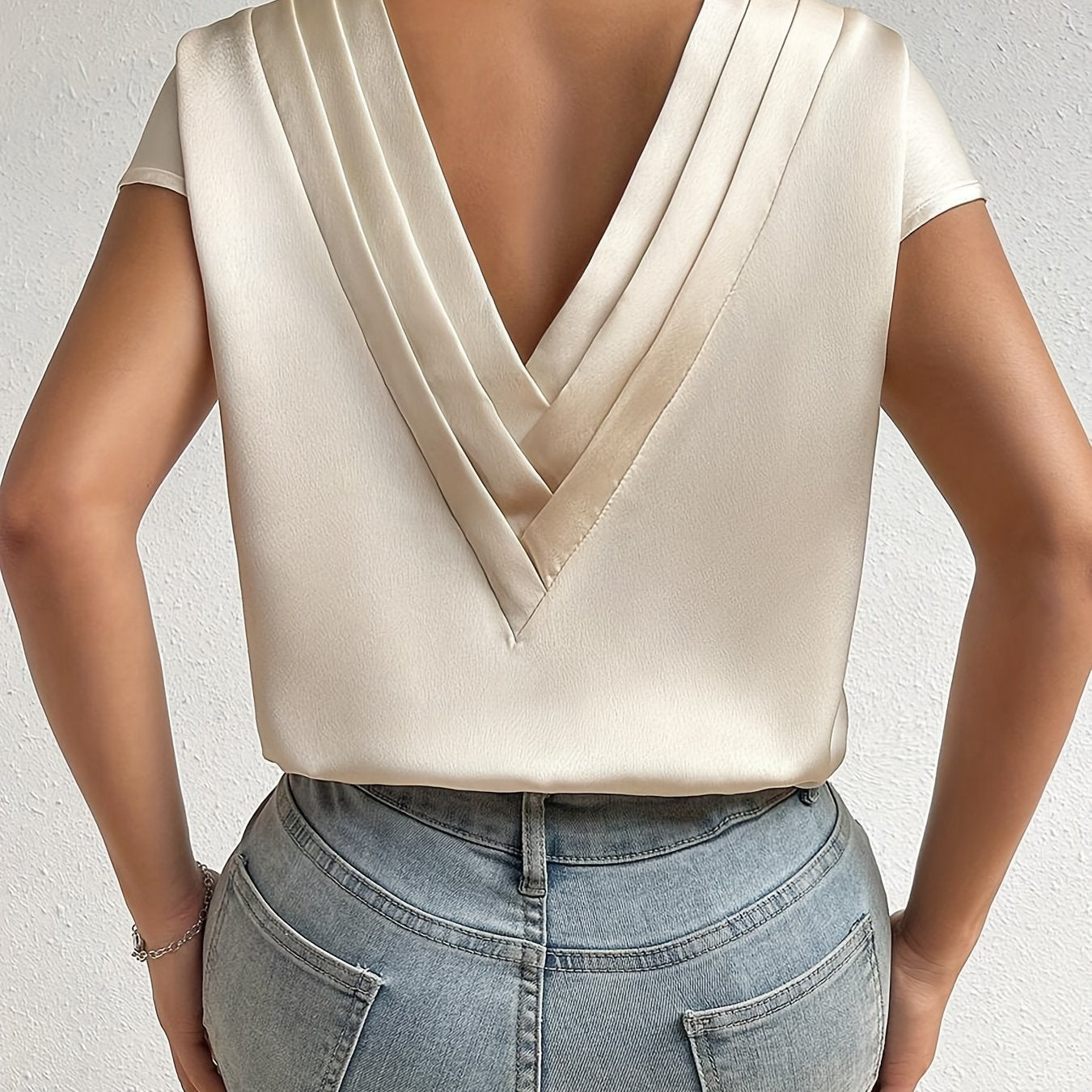 Champagne Drape Top