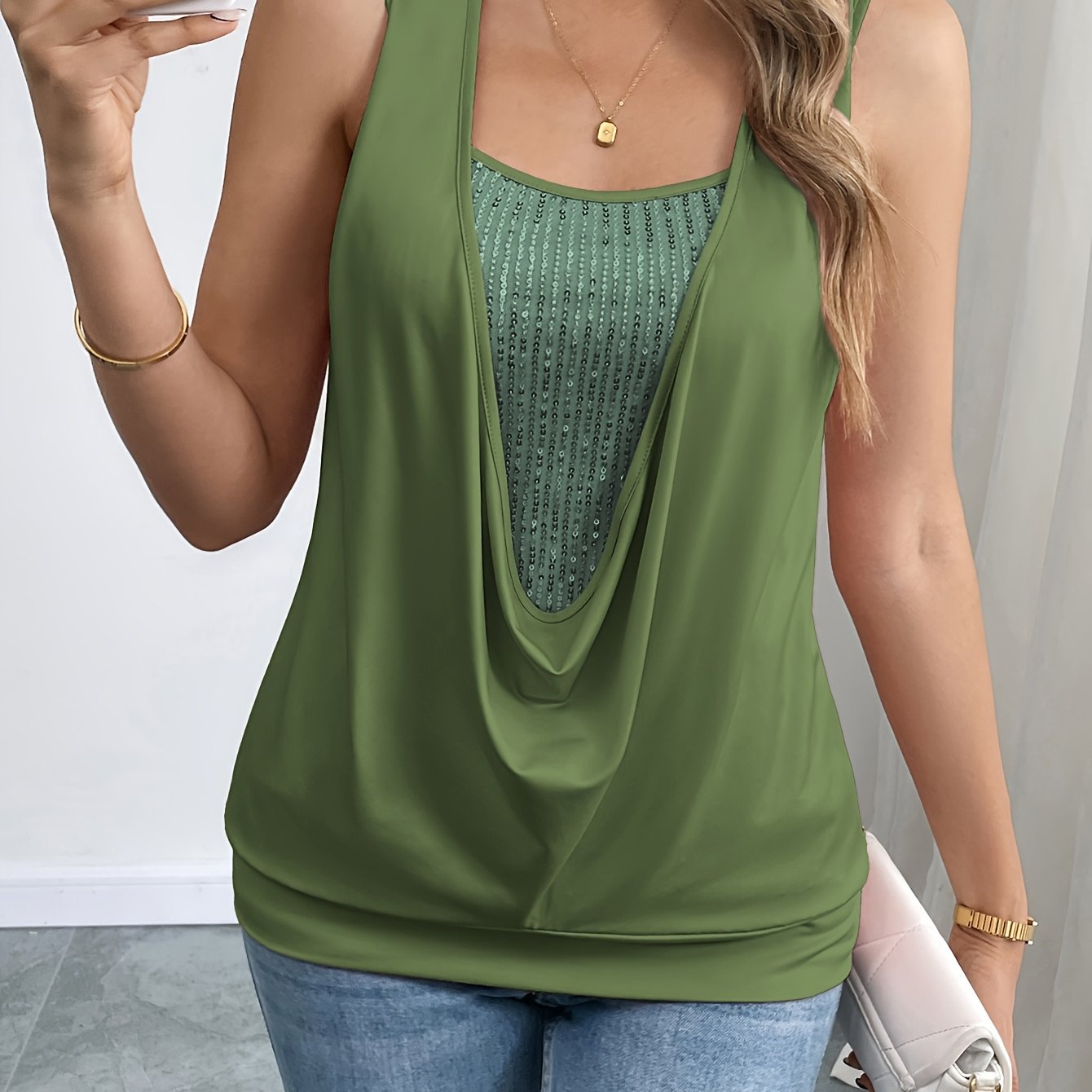 The Drape & Shine Tank
