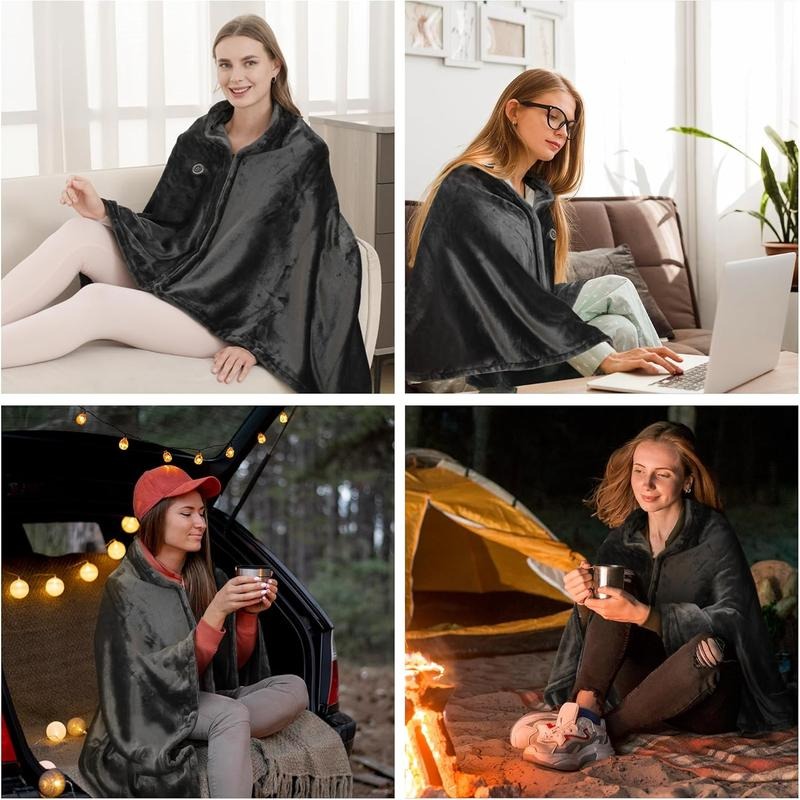 HeatWave Wearable USB Blanket Cape