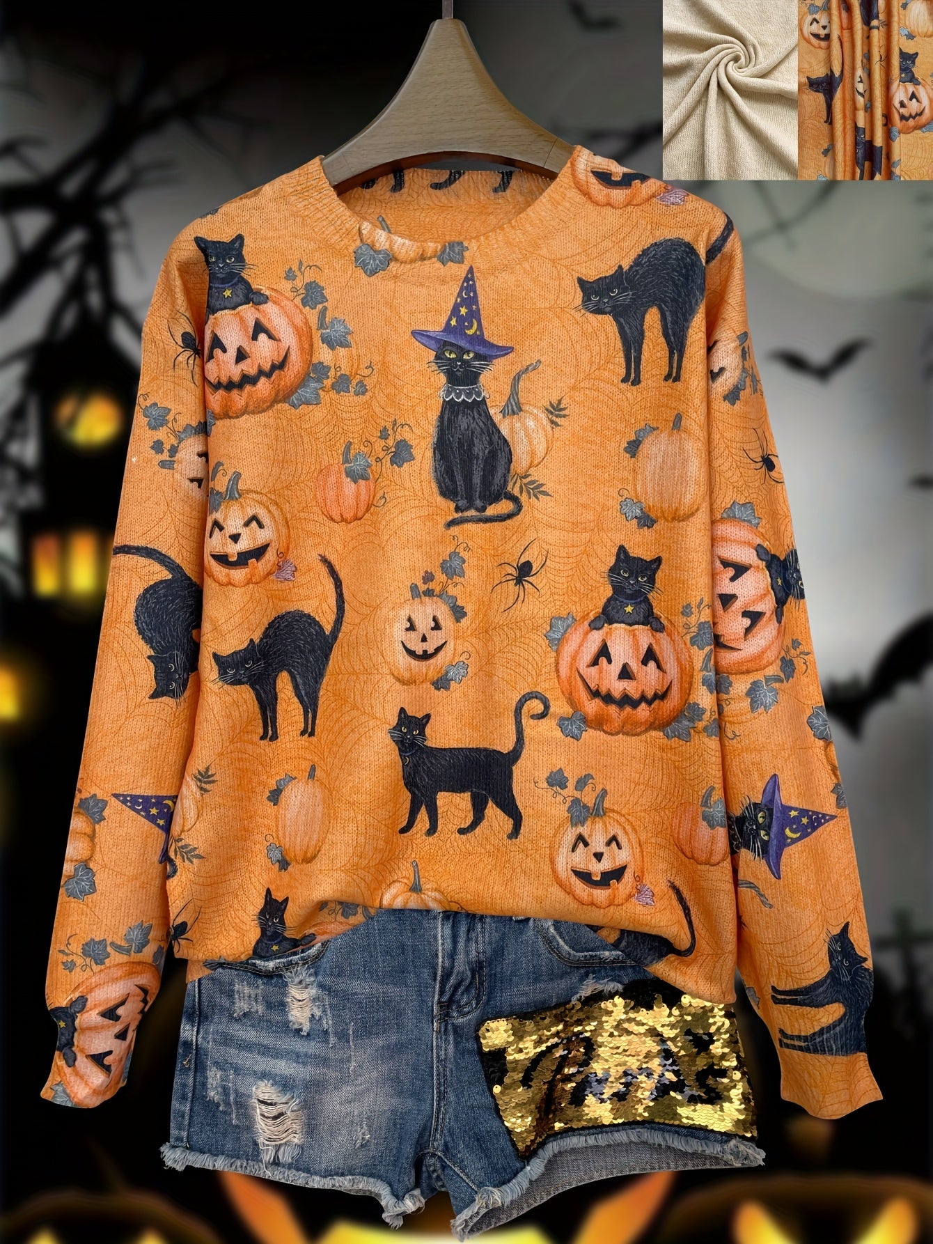Lumachic Pumpkin Prowl Knit Sweater 🎃