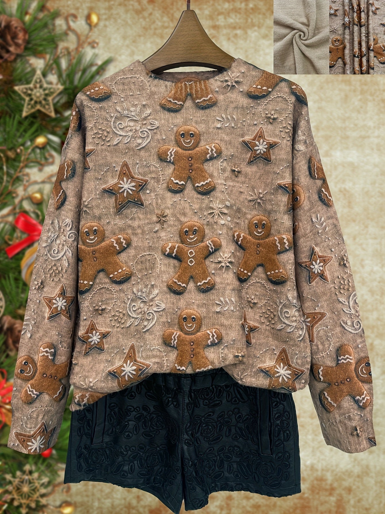 Lumachic Gingerbread Joy Knit Sweater 🍪