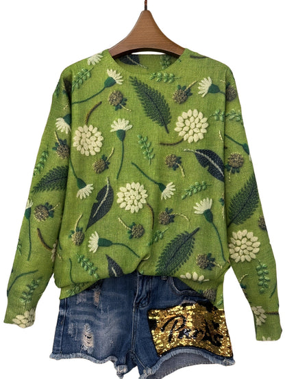 Lumachic Herb Garden Knit Sweater 🌿