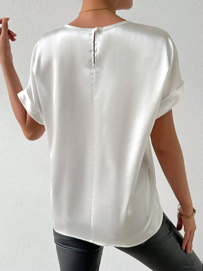Cocoa Satin Tee