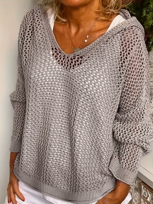 Lumachic Mesh Knit Hoodie