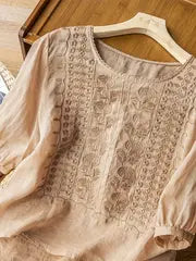 Luma Cotton-Linen Blouse