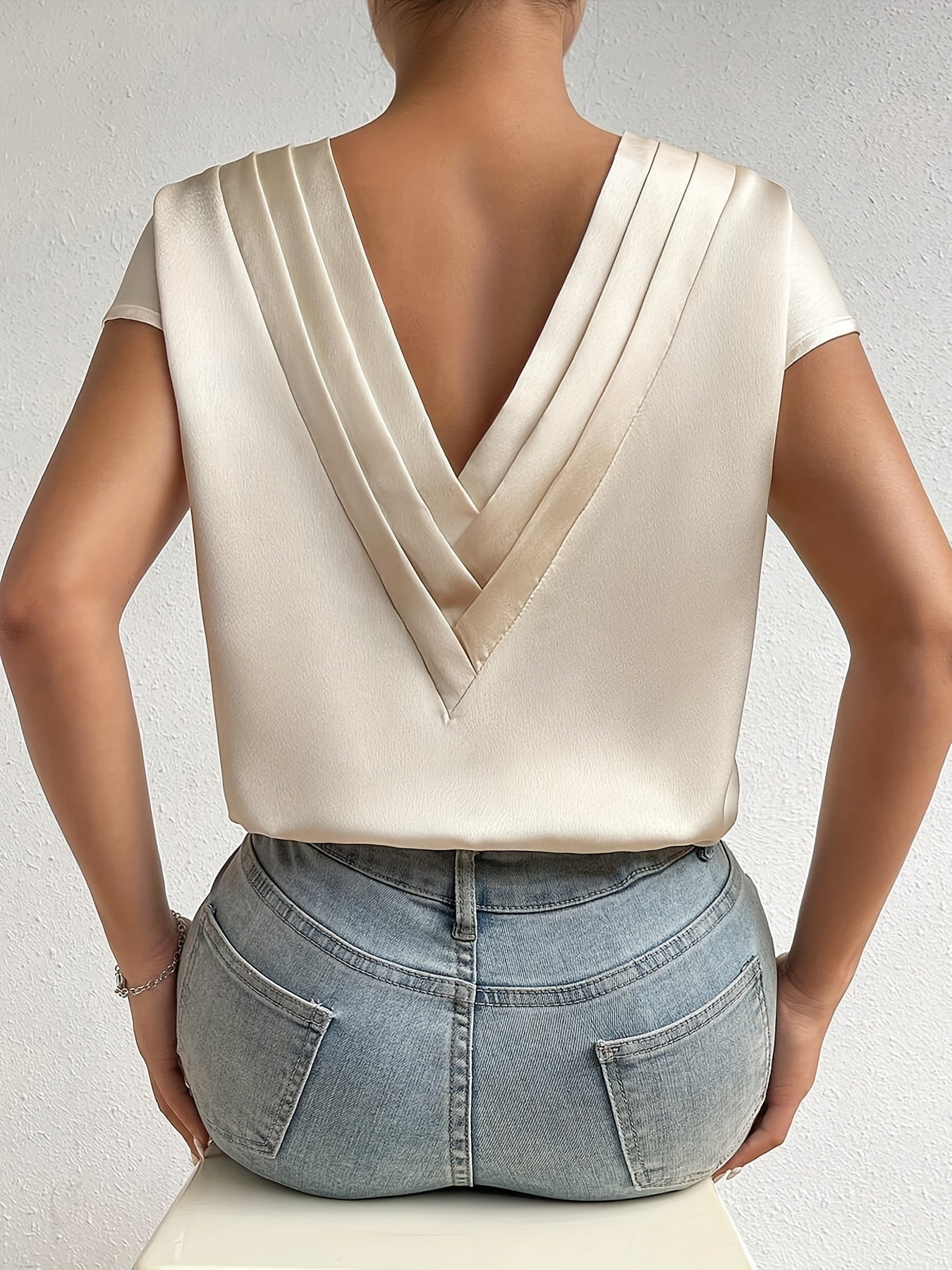 Champagne Drape Top