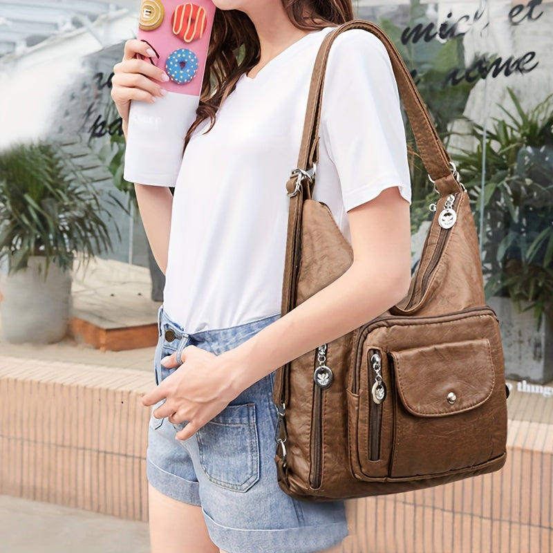 Croc Pattern Shoulder Bag