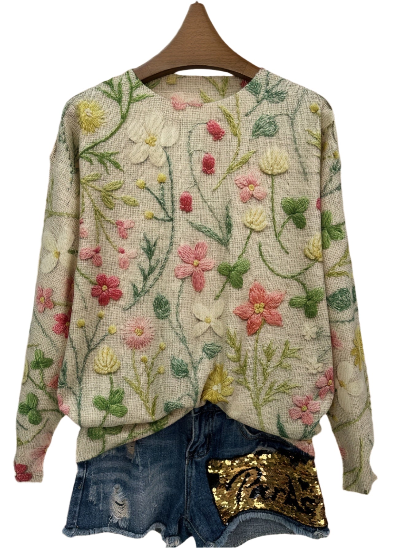 Lumachic Wildflower Garden Knit Sweater 🌸
