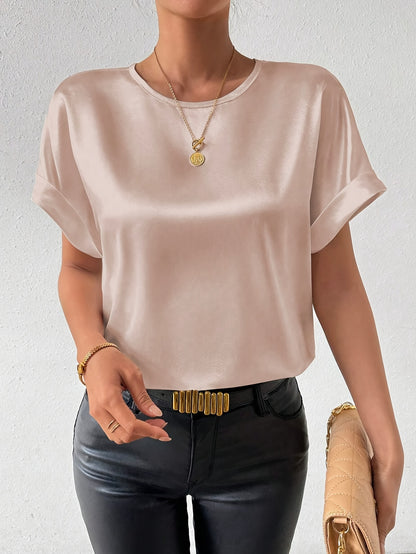 Cocoa Satin Tee
