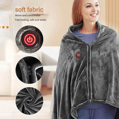 HeatWave Wearable USB Blanket Cape