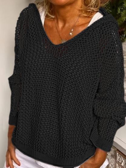 Lumachic Mesh Knit Hoodie