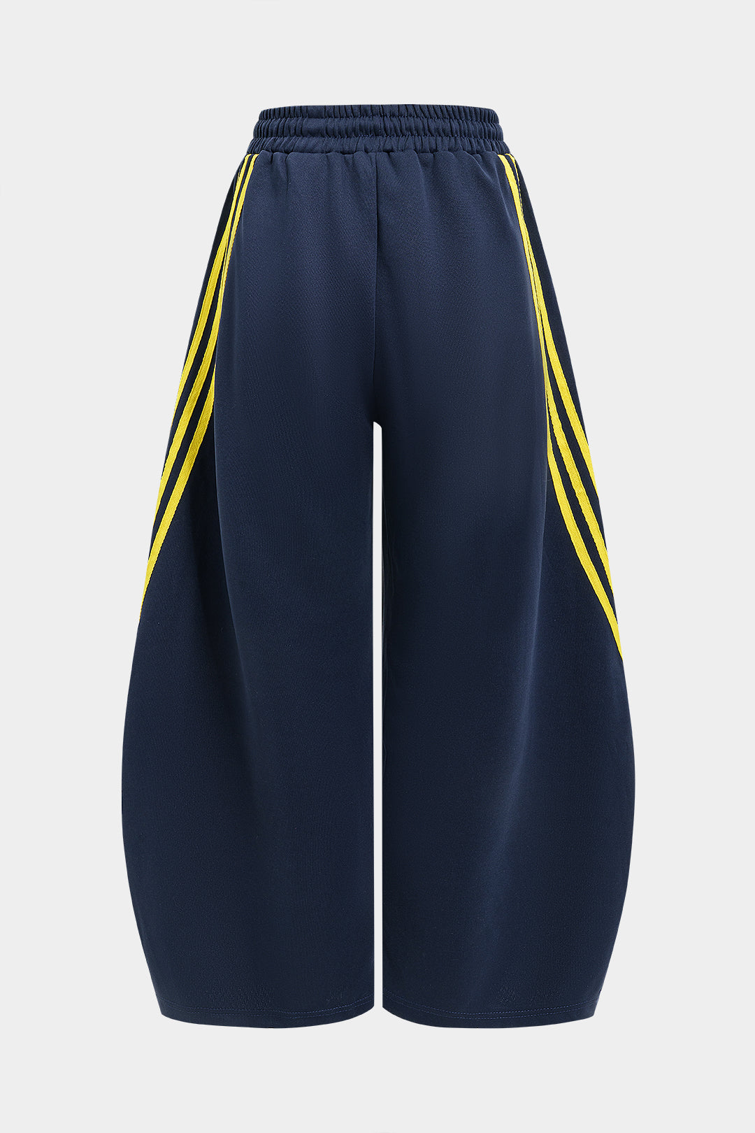 Contrast Tie-Up Barrel Trousers