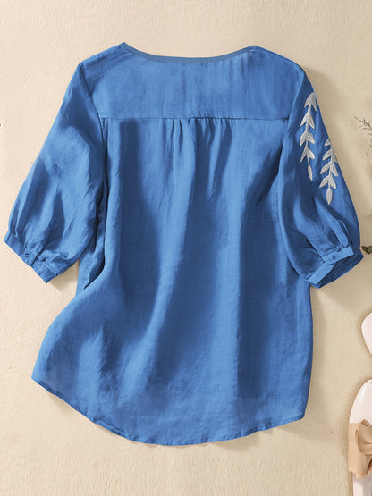 Luma Willow Embroidered Blouse