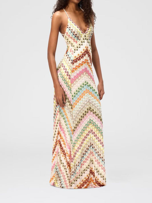 Santorini Crochet Dress