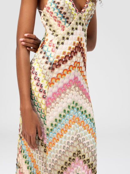 Santorini Crochet Dress