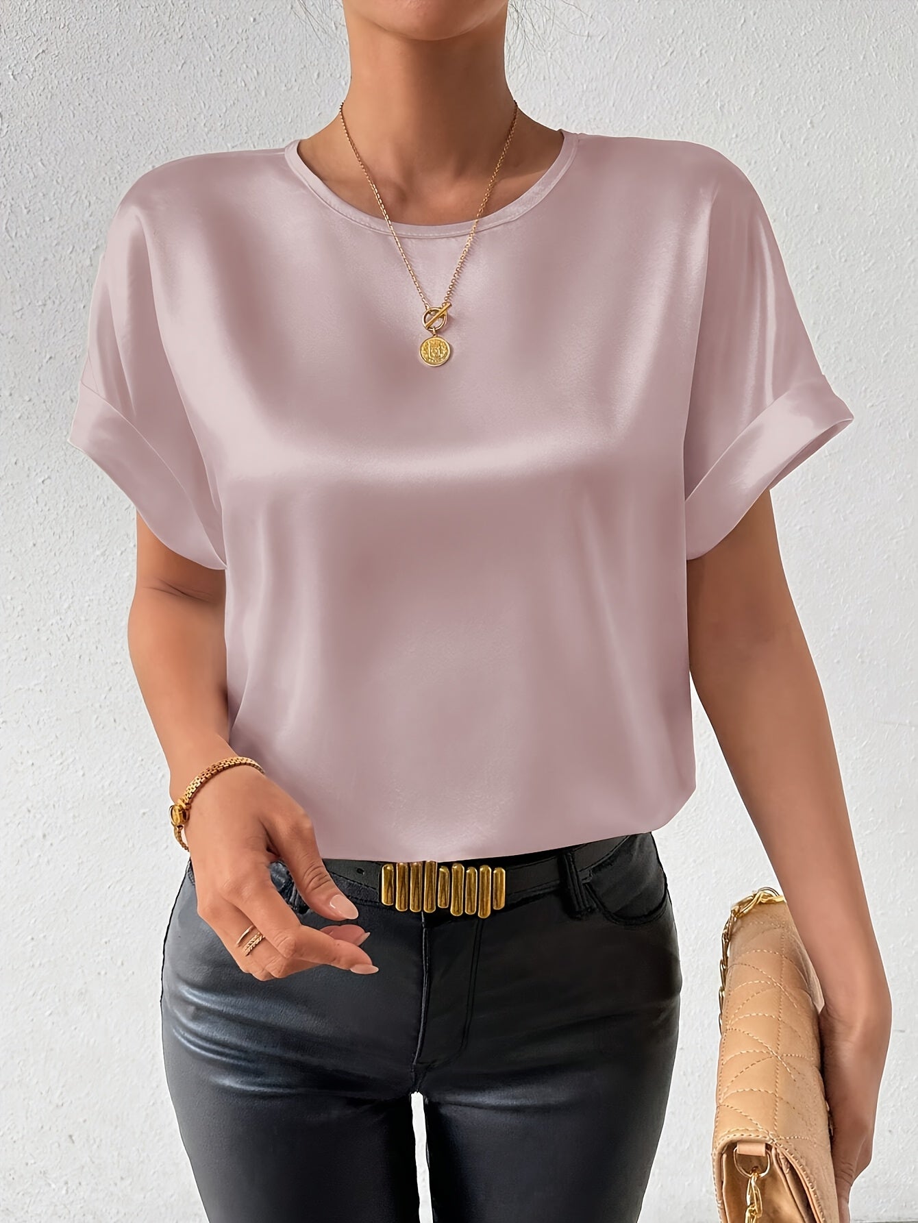 Cocoa Satin Tee