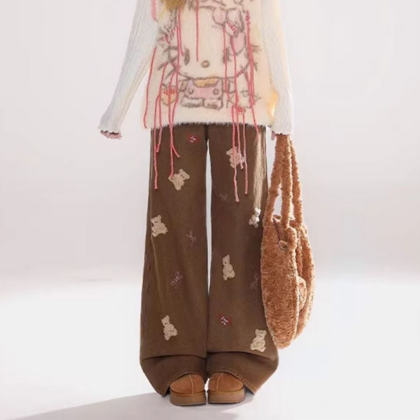 Fashion Y2K Retro Wide-Leg Jeans