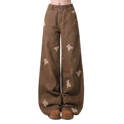 Fashion Y2K Retro Wide-Leg Jeans