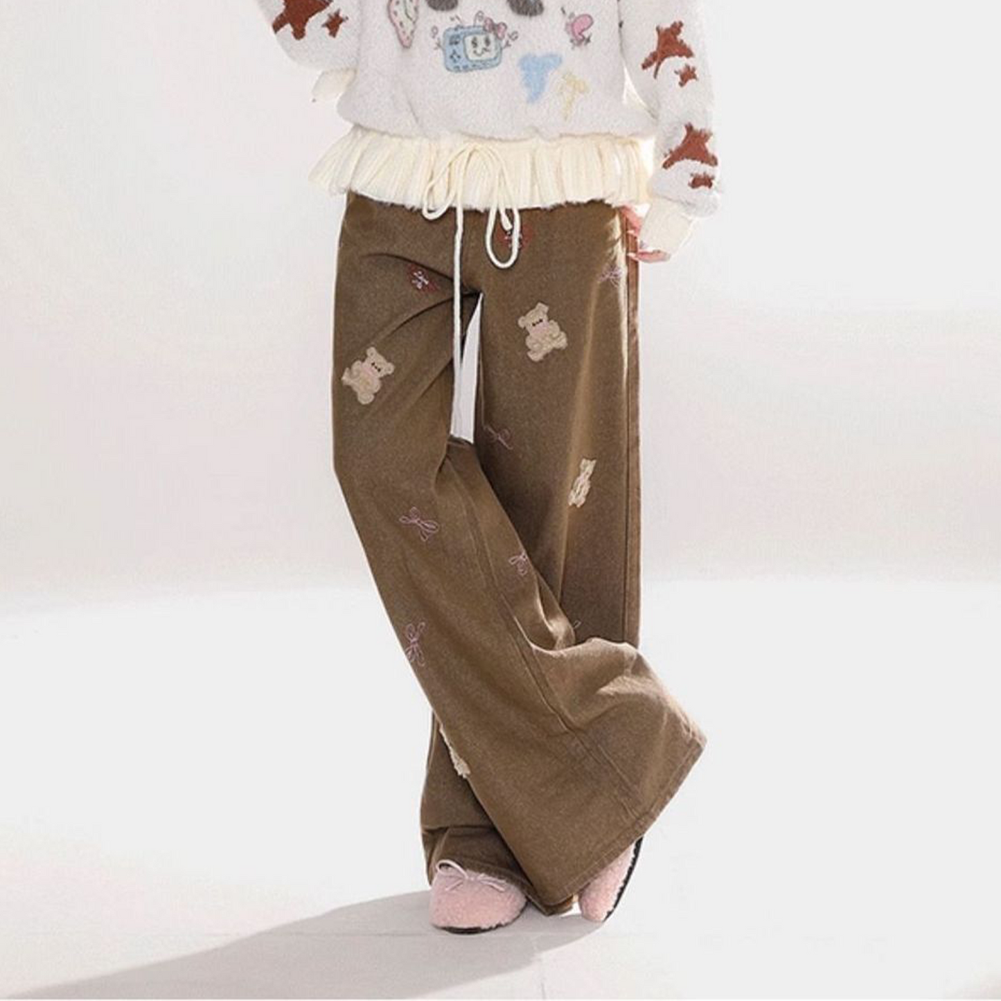 Fashion Y2K Retro Wide-Leg Jeans