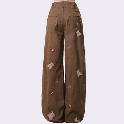 Fashion Y2K Retro Wide-Leg Jeans