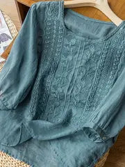Luma Cotton-Linen Blouse