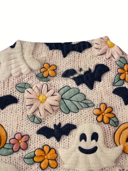Lumachic Spooky Stitch Knit Sweater 👻