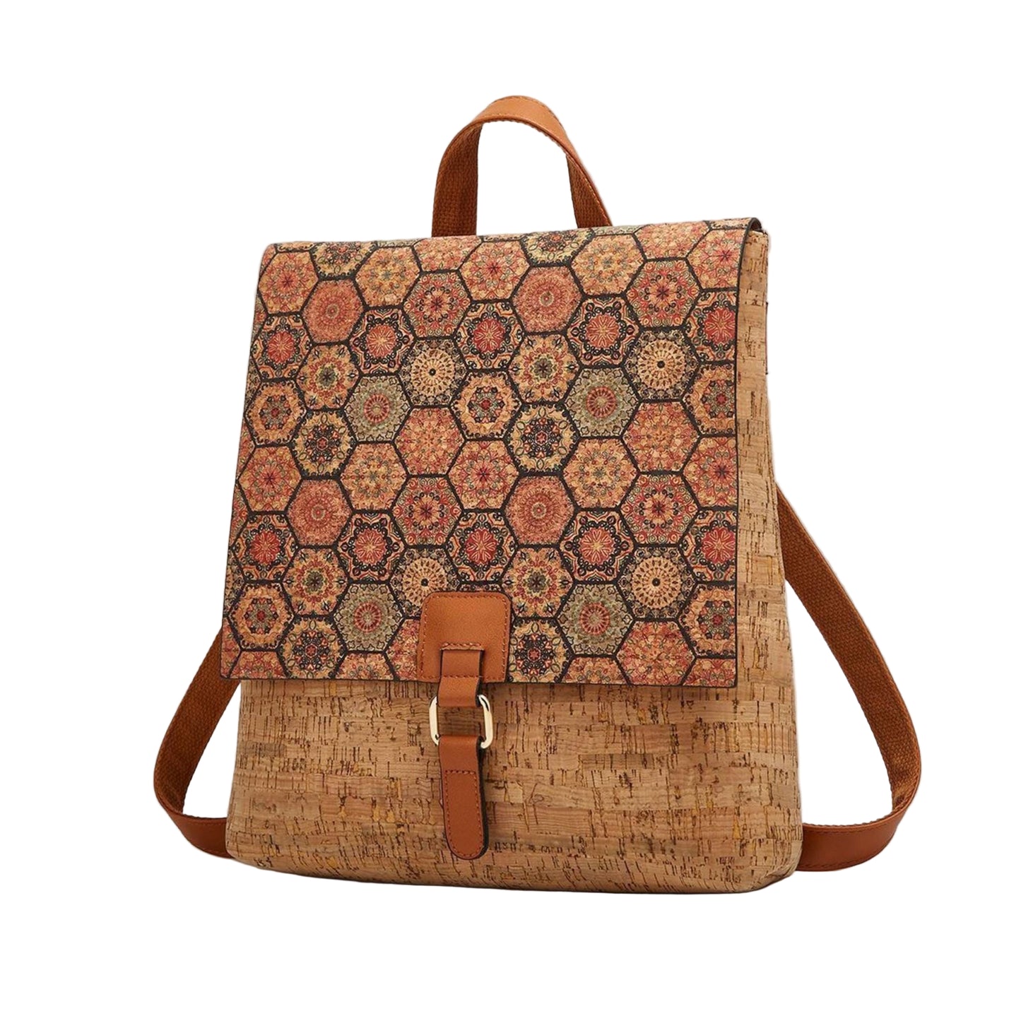 Handcrafted Portuguese Cork Flap Backpack