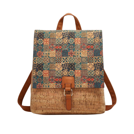Handcrafted Portuguese Cork Flap Backpack