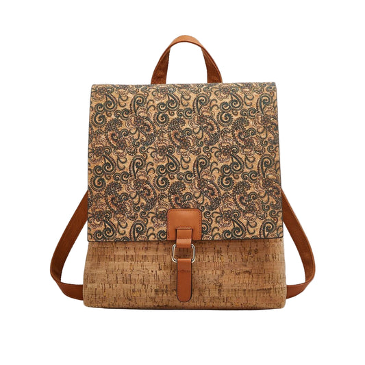 Handcrafted Portuguese Cork Flap Backpack