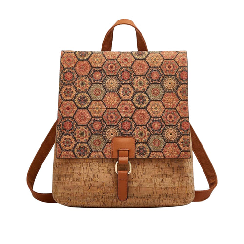 Handcrafted Portuguese Cork Flap Backpack