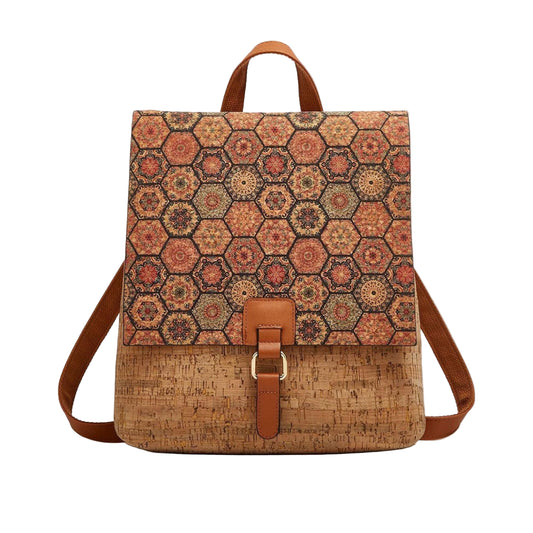 Handcrafted Portuguese Cork Flap Backpack