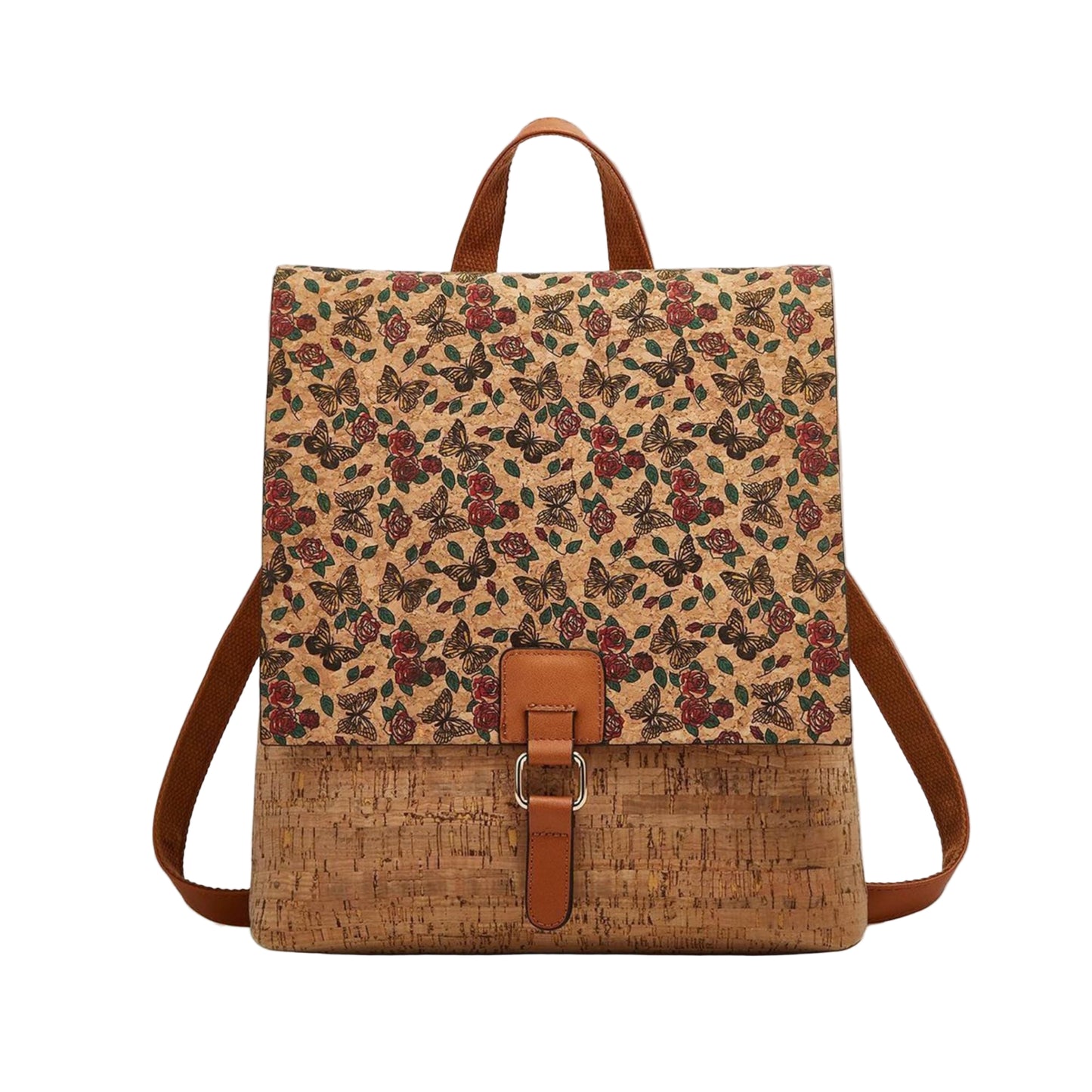 Handcrafted Portuguese Cork Flap Backpack