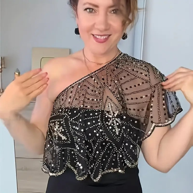 Lumachic Sequin Wrap Shawl