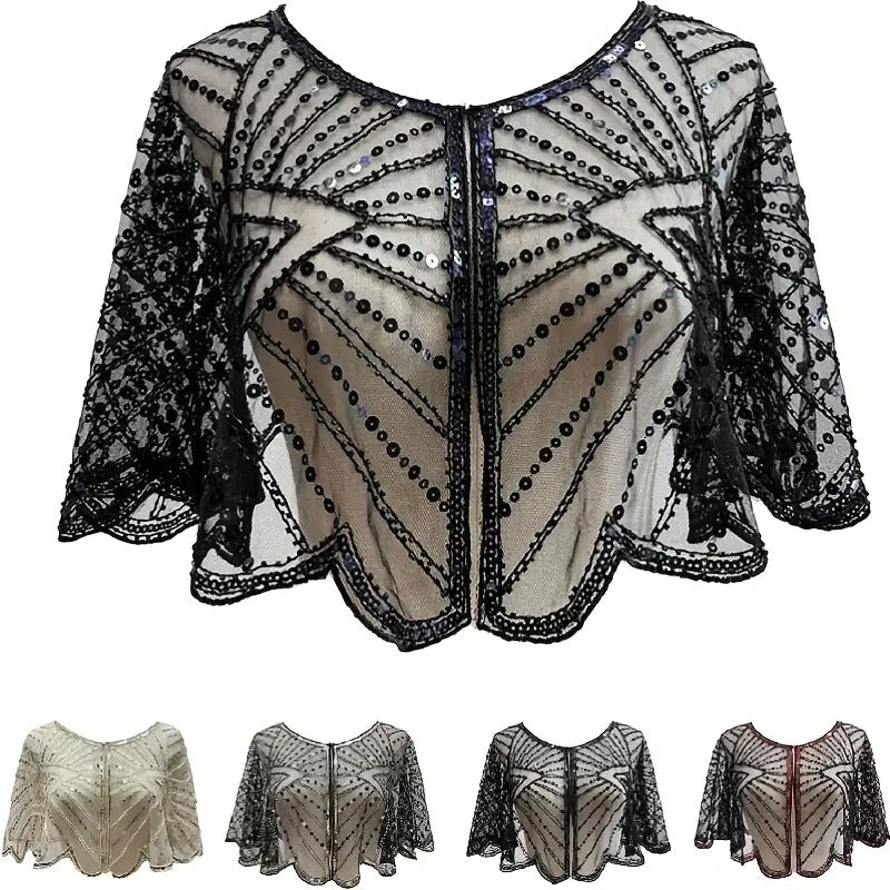 Lumachic Sequin Wrap Shawl